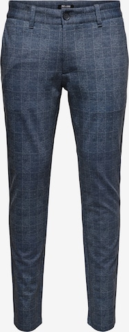 Only & Sons Slimfit Chino nadrág 'Mark' - kék: elől