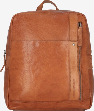 Spikes & Sparrow Backpack 'Bronco' in Brown: front