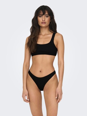 ONLY - Bustier Top de bikini 'Amanda' en negro