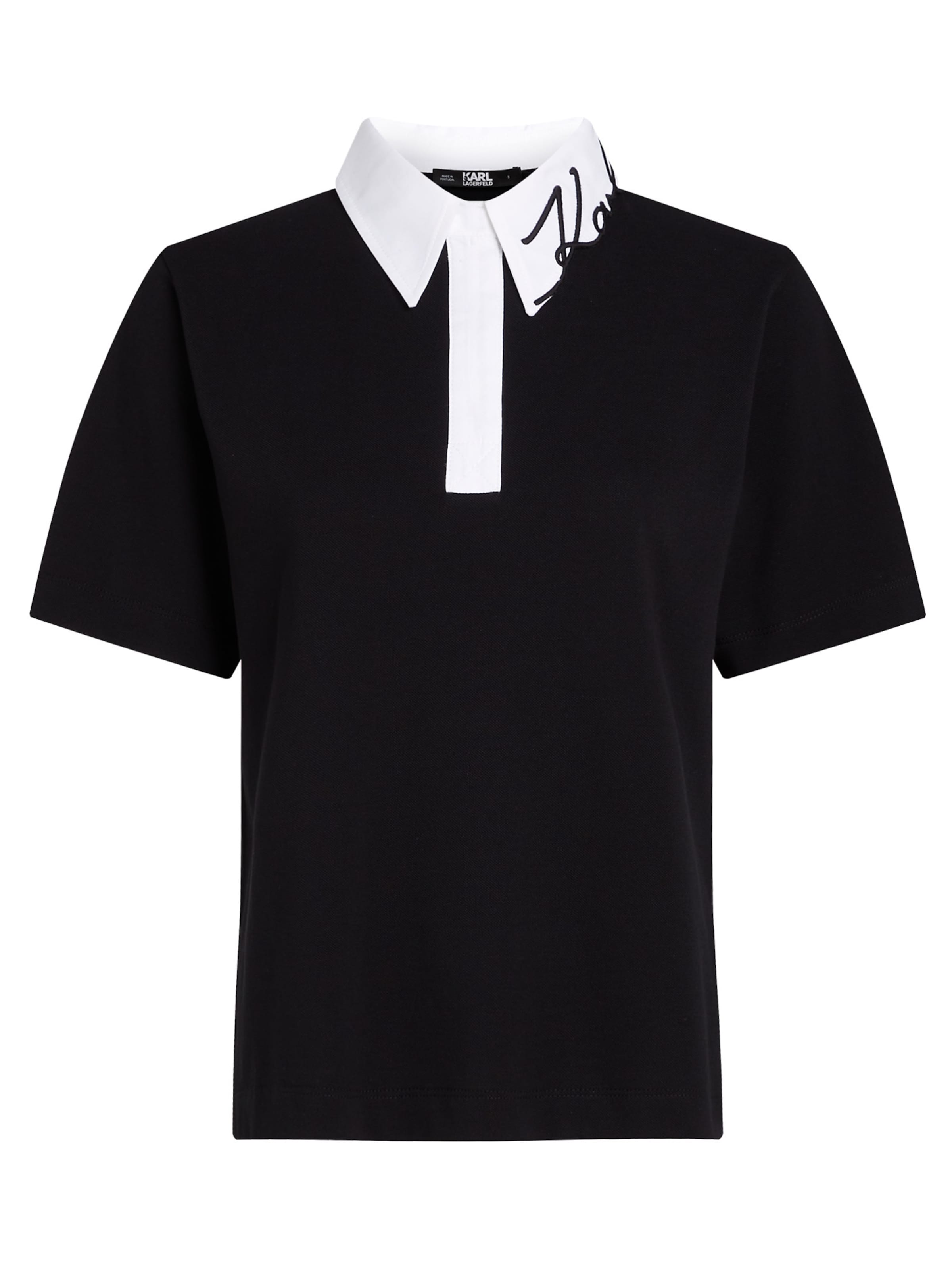 Karl Lagerfeld T-shirt i svart: framsida