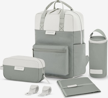 Kapten & Son Rucksack 'Bergen Pro Diaper' in Grün: Vorderseite