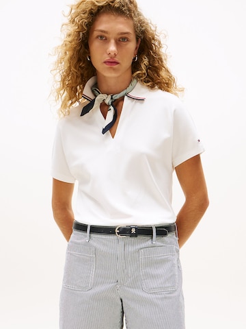 T-shirt TOMMY HILFIGER en beige : devant