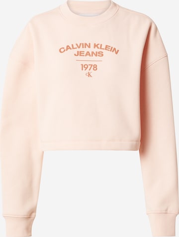 Calvin Klein Jeans Sweatshirt in Pink: predná strana