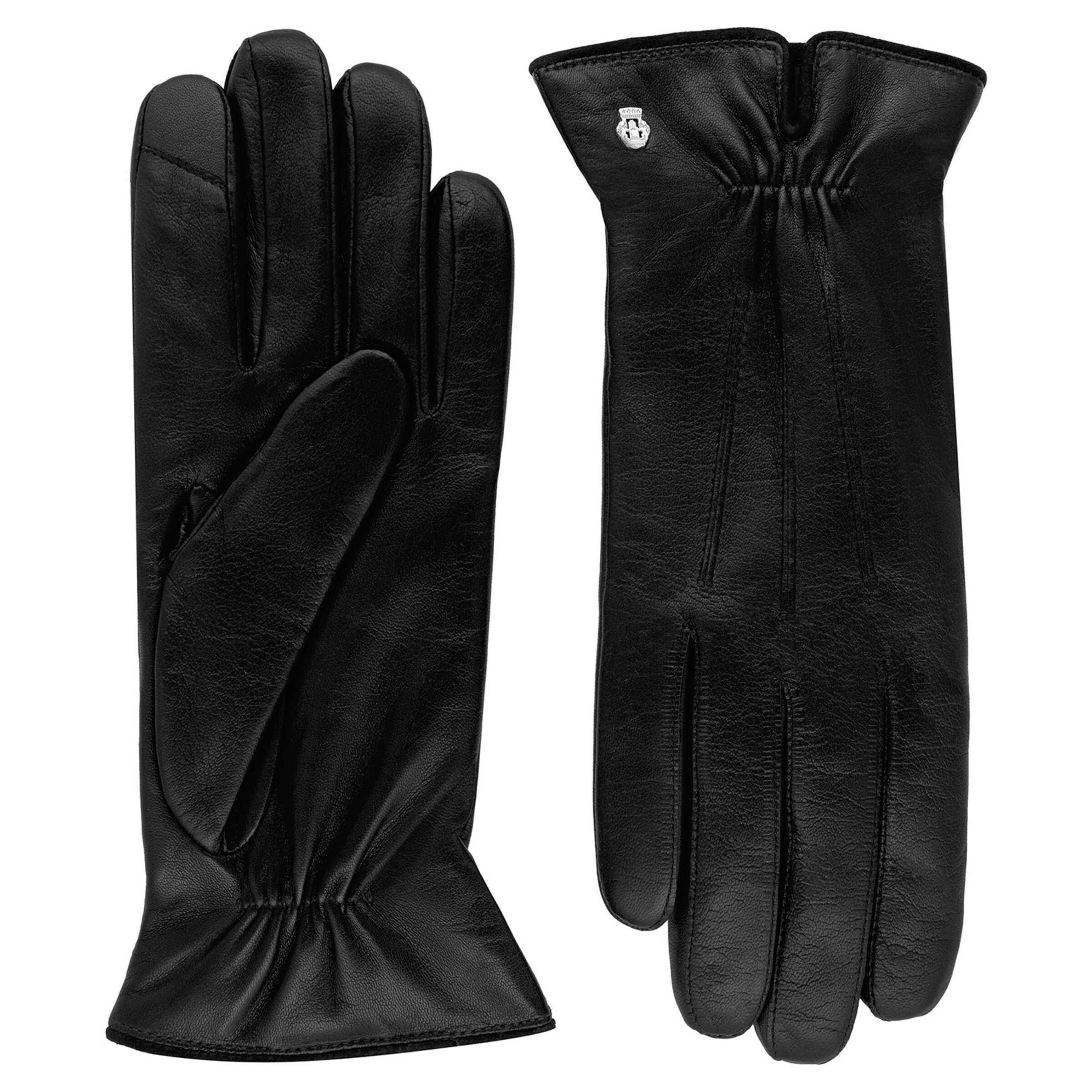 Roeckl Full finger gloves 'ANTWERPEN TOUCH' in Black: front