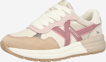 MUSTANG Matalavartiset tennarit värissä beige: etupuoli
