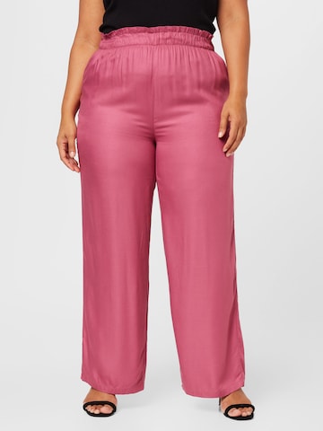 ONLY Carmakoma Loosefit Hose 'CHANTAL' in Pink: predná strana