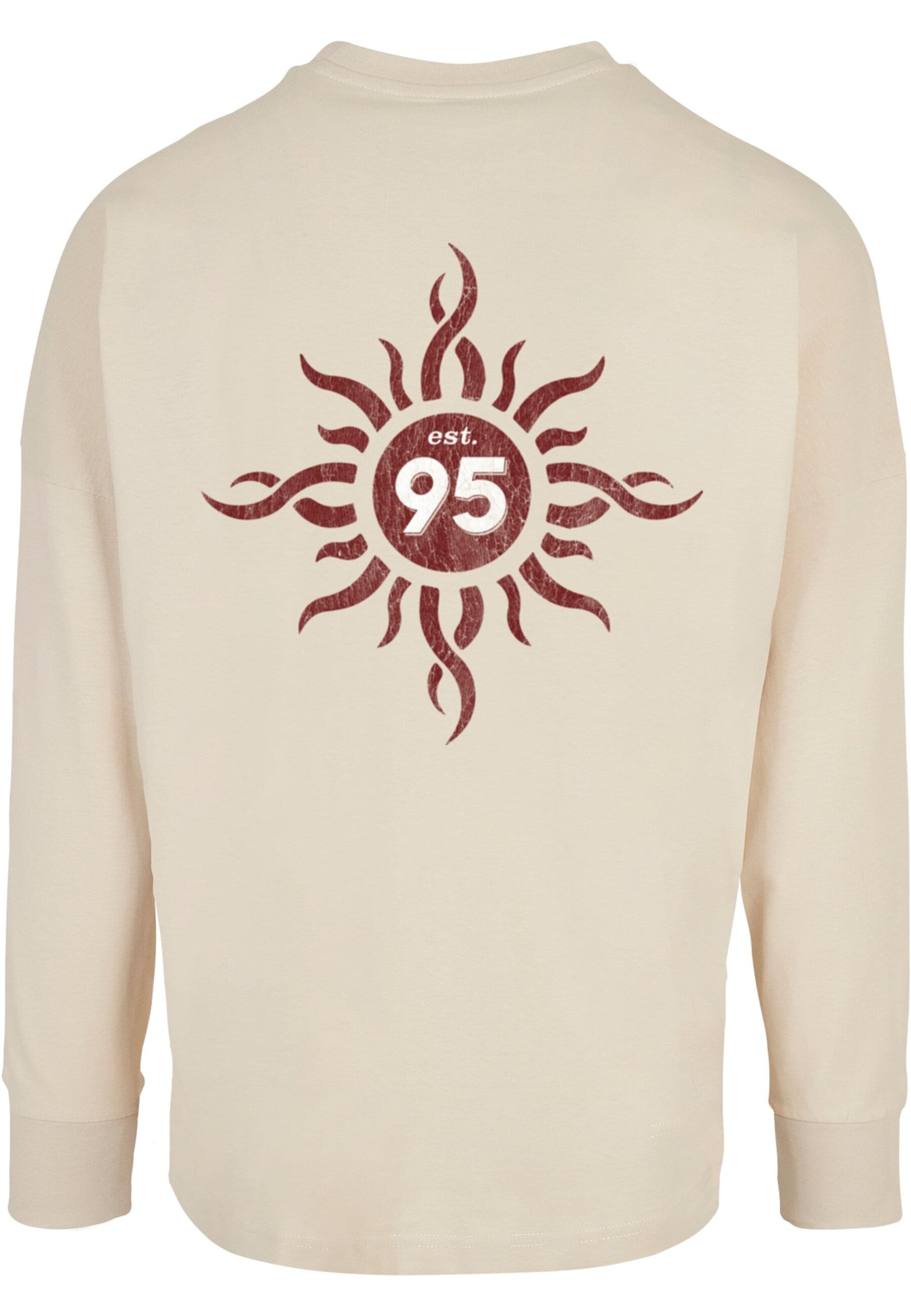 Merchcode Sweatshirt 'Godsmack - Boston' in Beige