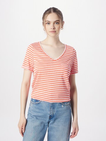 OBJECT - Camiseta 'Tessi' en naranja: frente