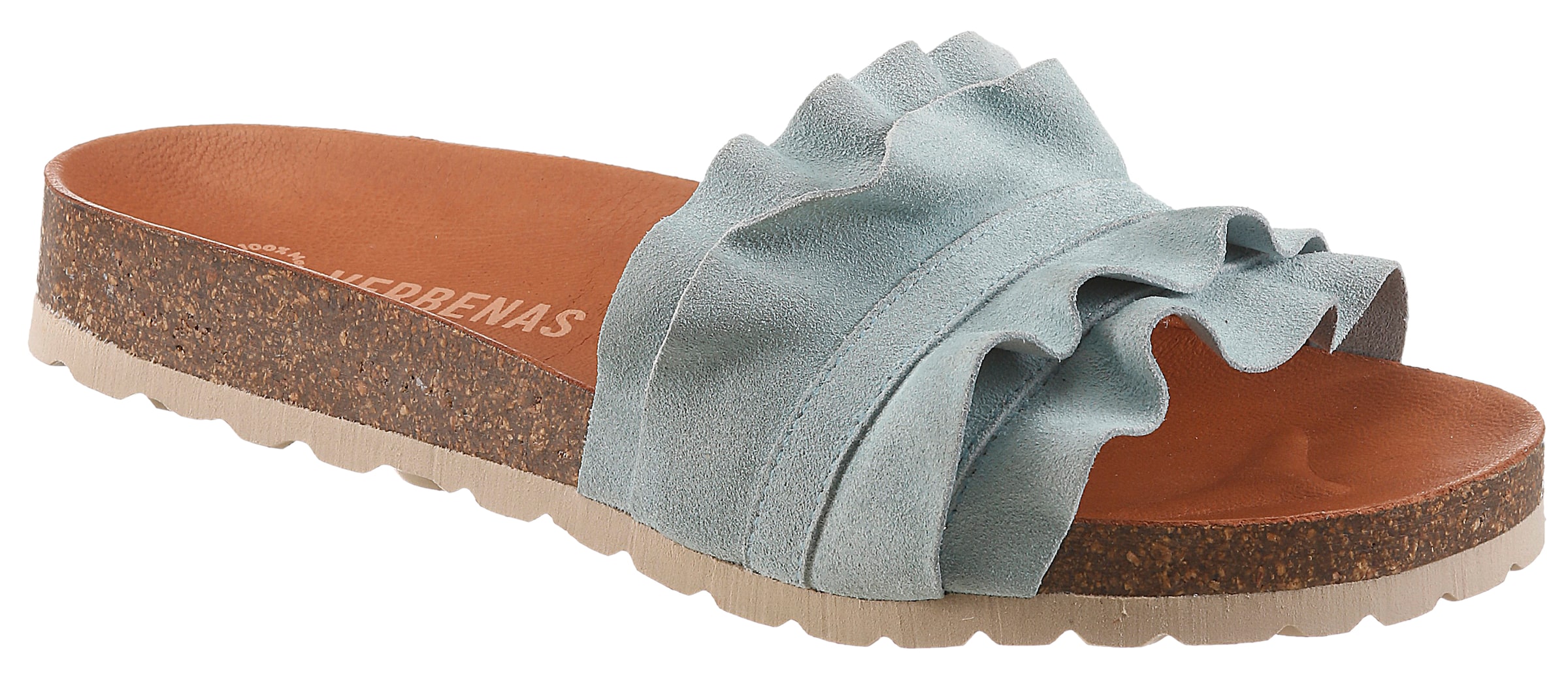 VERBENAS Pantolette in Blau: Vorderseite