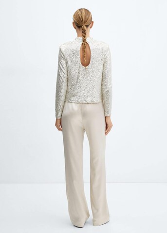 MANGO Regular Broek 'Peach' in Beige