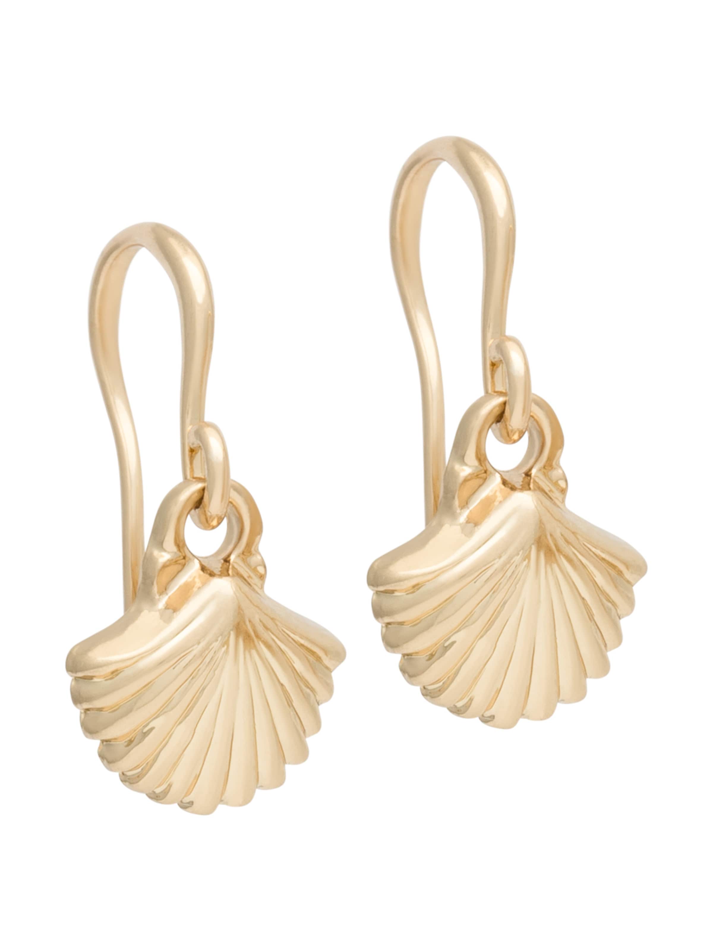 A&C Oslo – Nordic Design Jewellery Earrings 'Aquatic' in Gold: front