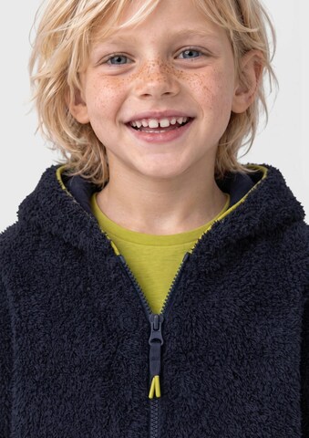 s.Oliver Fleece jas in Blauw: voorkant