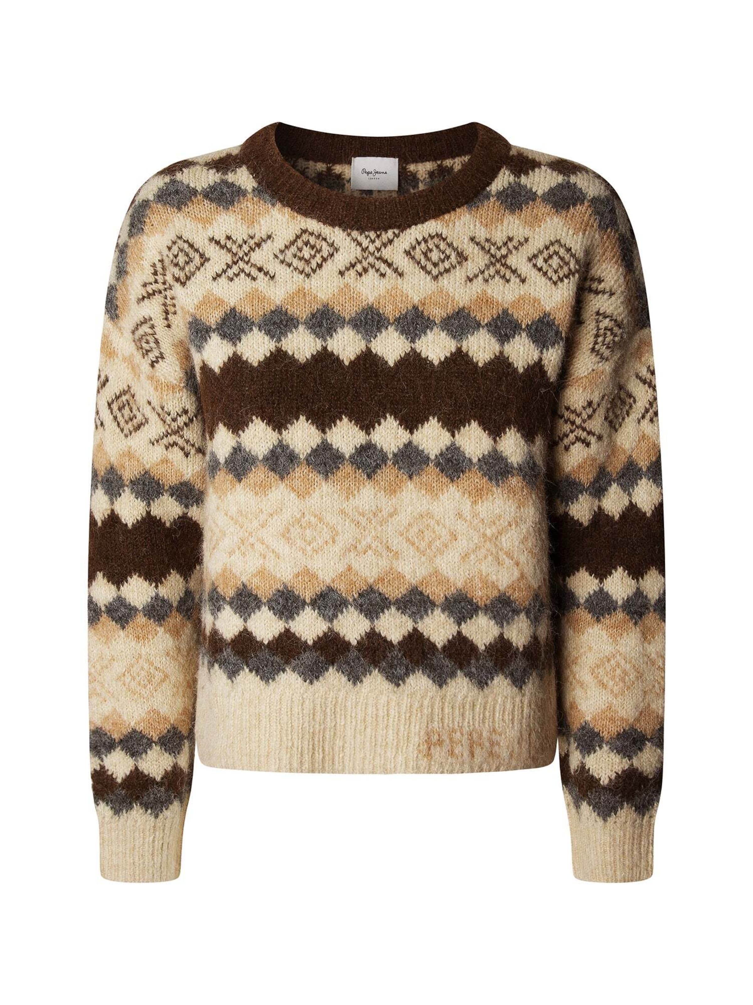 Pepe Jeans Pullover 'Celestine' in Braun: Vorderseite