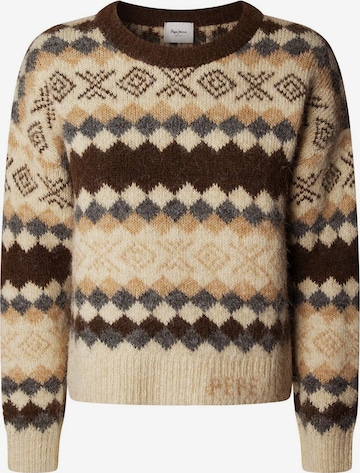 Pepe Jeans Pullover 'Celestine' in Braun: Vorderseite