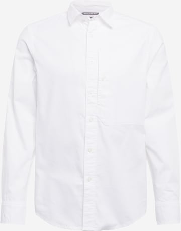 G-Star RAW Businesskjorte 'Oxford' i hvit: forside