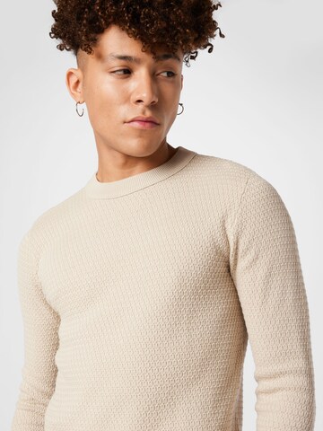 JACK & JONES - Jersey en beige