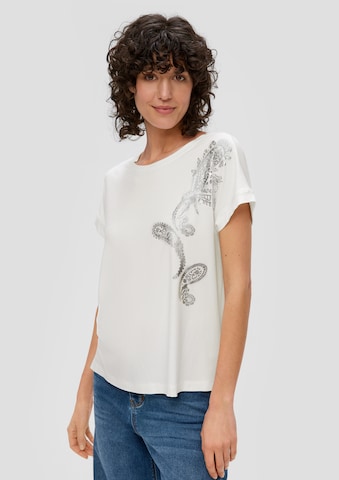 T-shirt s.Oliver en beige : devant