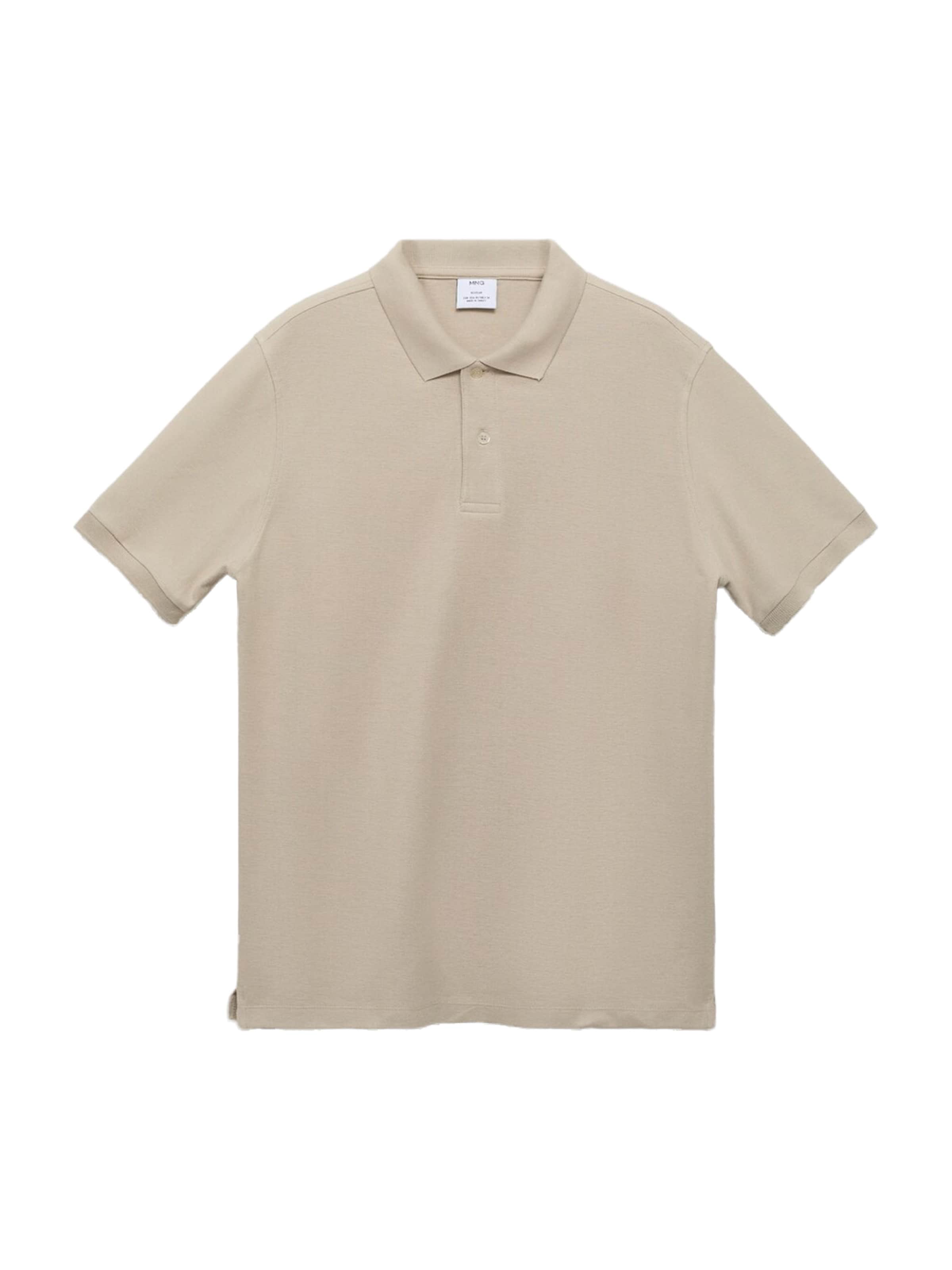 MANGO MAN Koszulka 'REA' w kolorze beżowy: przód