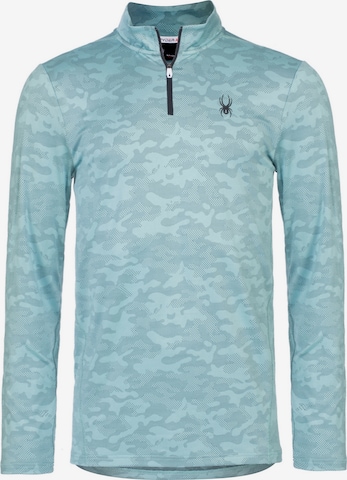 Spyder Sportsweatshirt in Blauw: voorkant