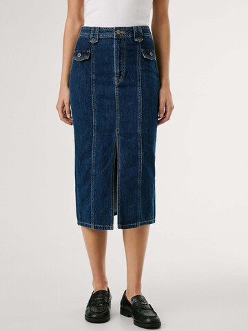 Jupe Pepe Jeans en bleu : devant