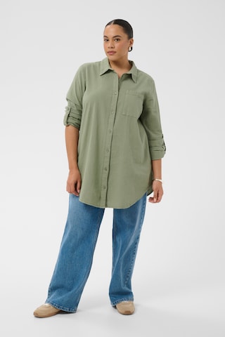 KAFFE CURVE Blouse 'KCnana' in Green