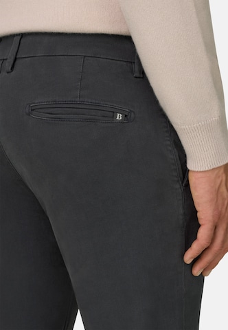 Boggi Milano Slim fit Chino trousers in Grey: back
