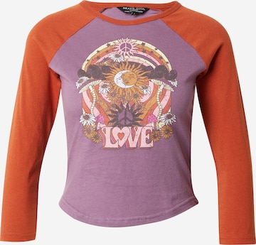 T-shirt BRAVE SOUL en violet : devant