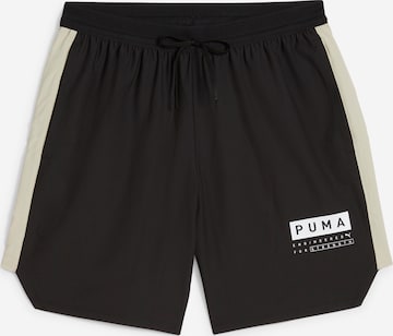 Regular Pantaloni sport 'Fuse 7' de la PUMA pe negru: față