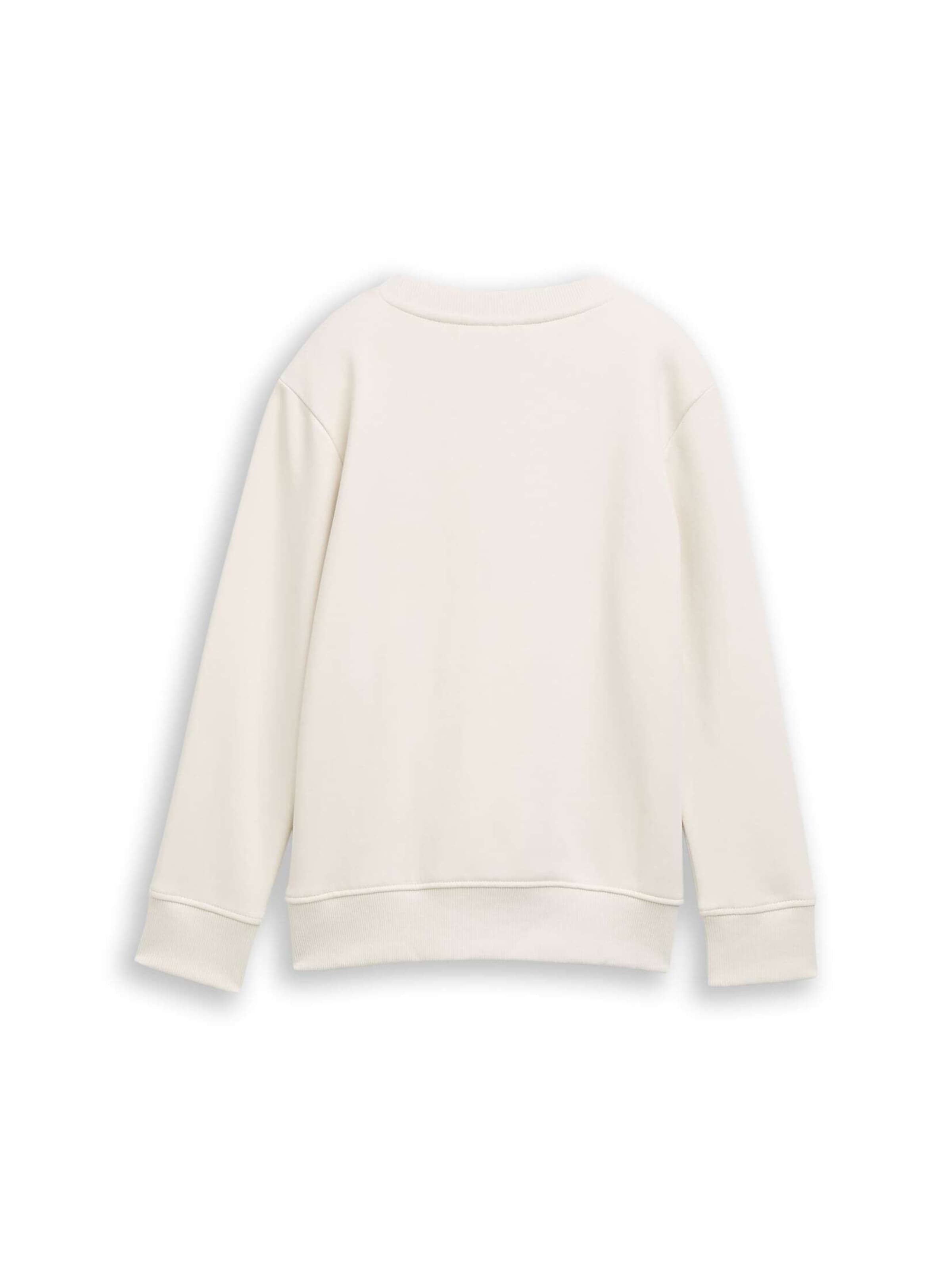 TOM TAILOR Sweatshirt in White