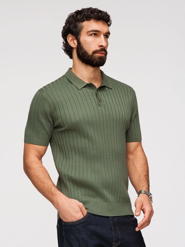 Ombre Poloshirt in Grün