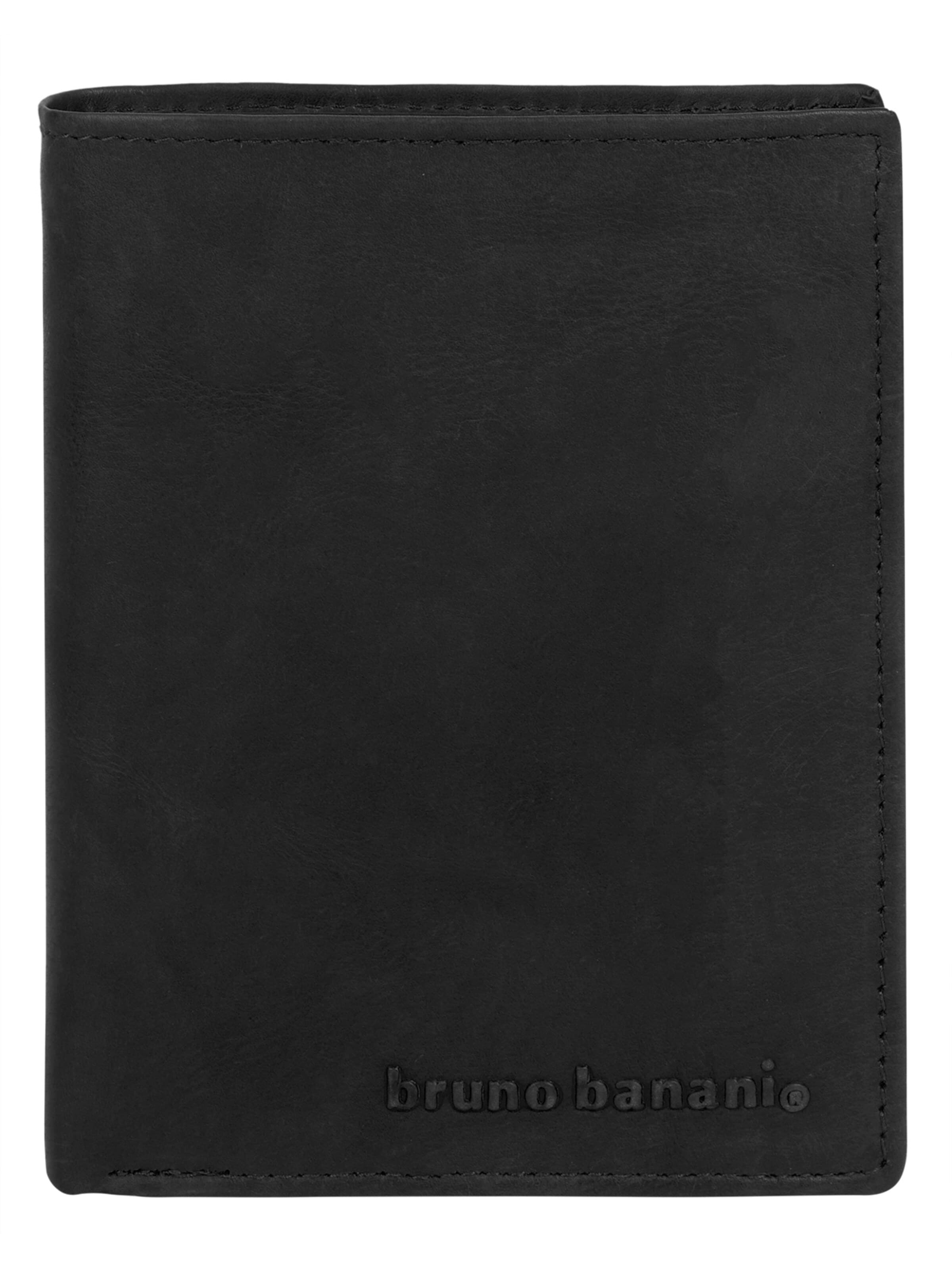 Bruno Banani Portemonnaie 'Bruno Banani Geldbörse'‌‌‌‌‌ in Schwarz: Vorderseite