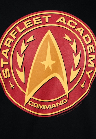 LOGOSHIRT Shirt 'Star-Trek' in Zwart
