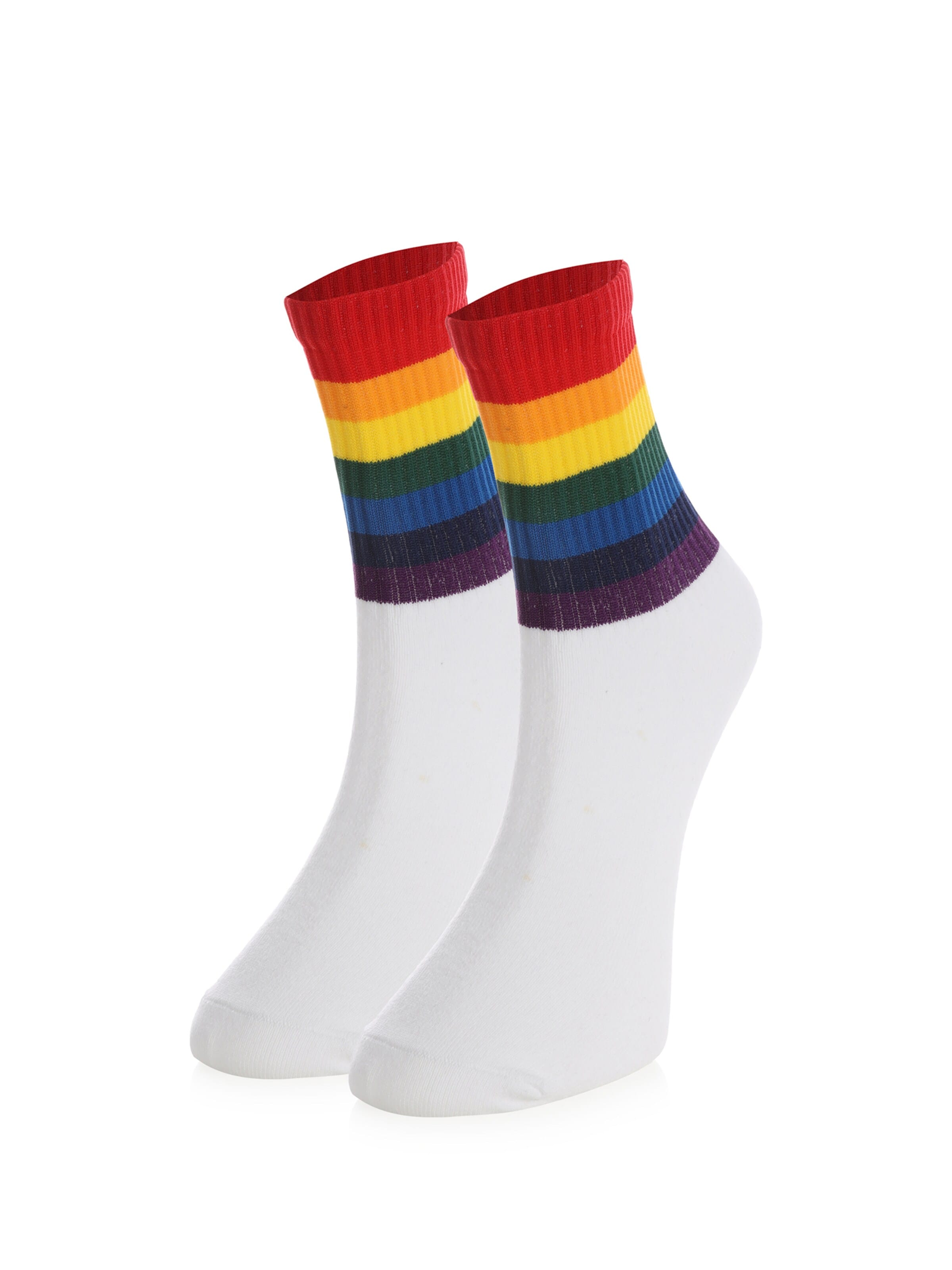 Calzino 'Hochschule' di Crea Socks in bianco