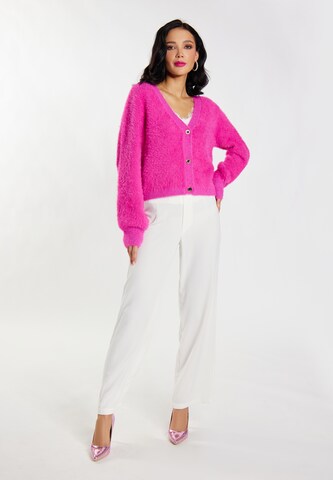 faina Knit Cardigan in Pink