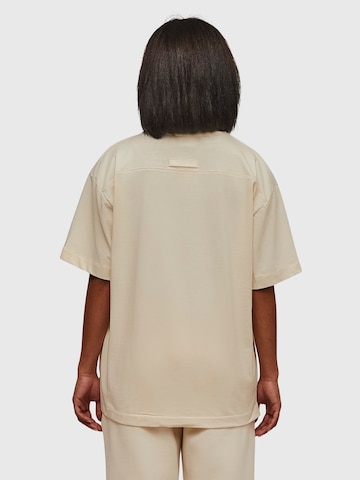 THE ODDS Shirt 'Loose T-Shirt / alphabet' in Beige