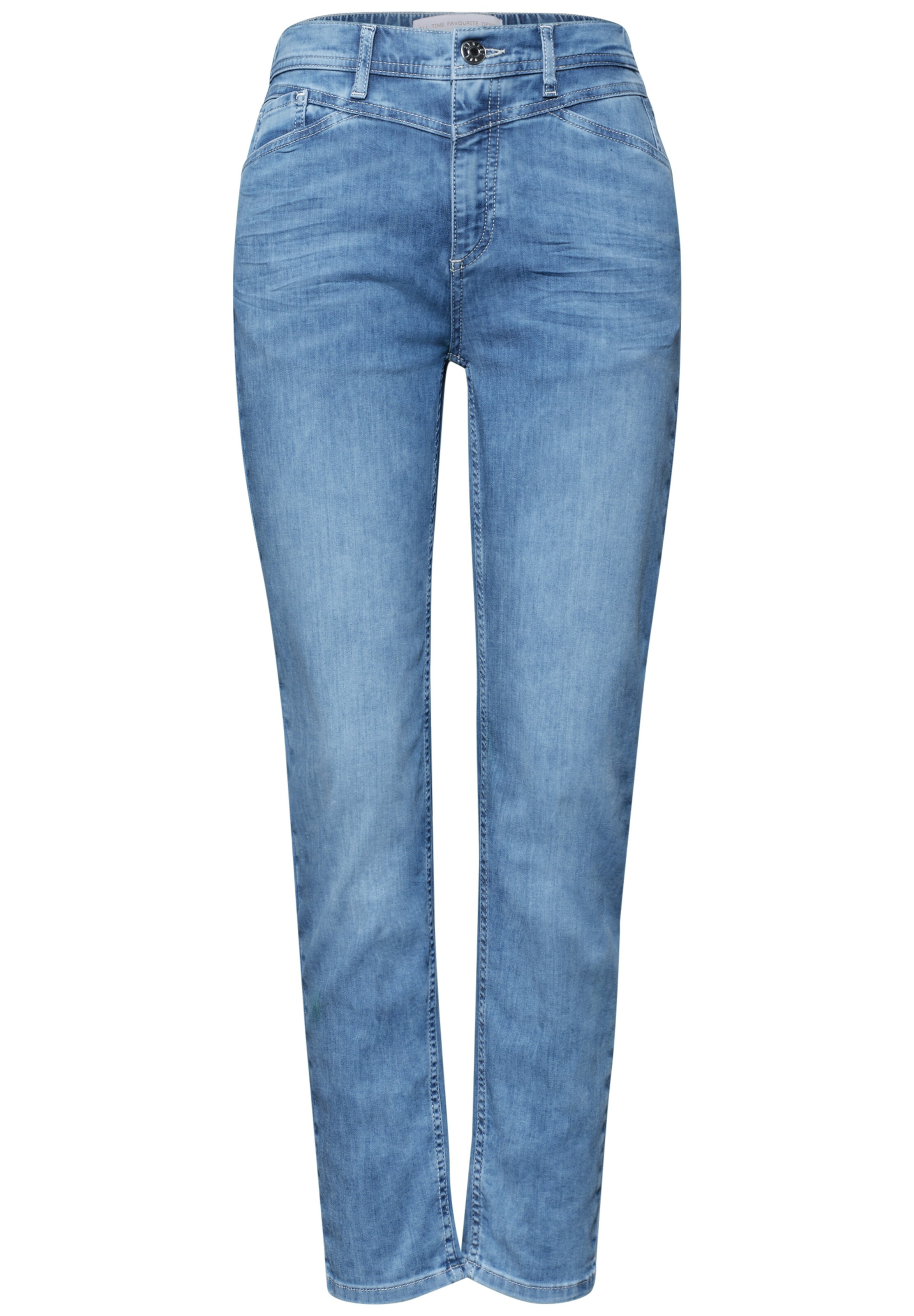 STREET ONE Tapered Jeans in Blau: Vorderseite