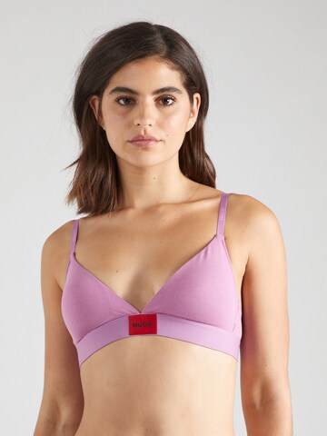 HUGO Triangle Bra in Purple: front