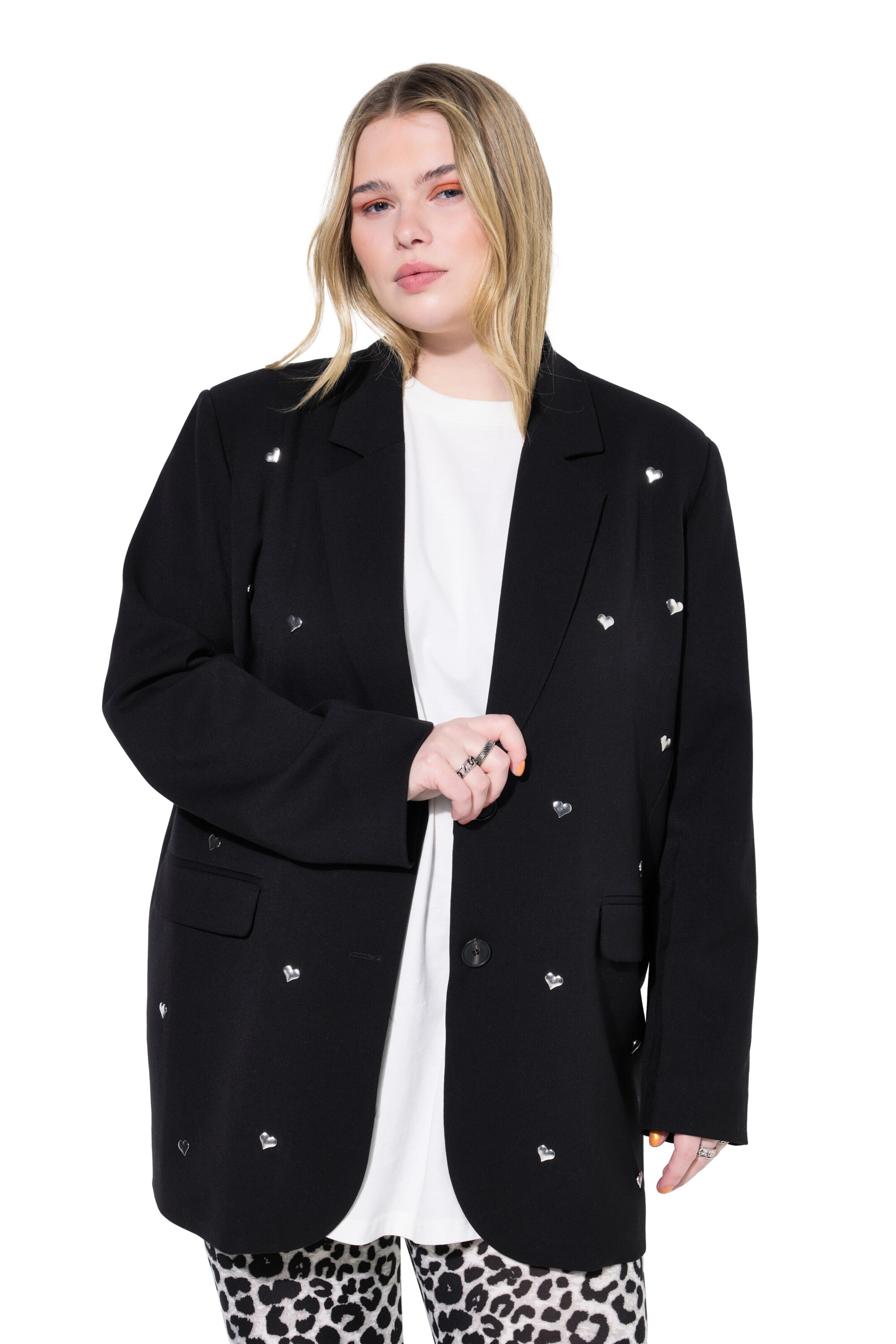 Studio Untold Blazer in Schwarz: Vorderseite