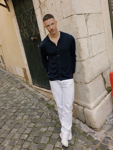 DAN FOX APPAREL Shirt 'Yasin' in Blue