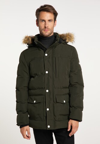 ICEBOUND Winterparka in Groen: voorkant