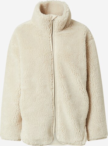 WEEKDAY Between-season jacket 'Peggy Pile' in Beige: front