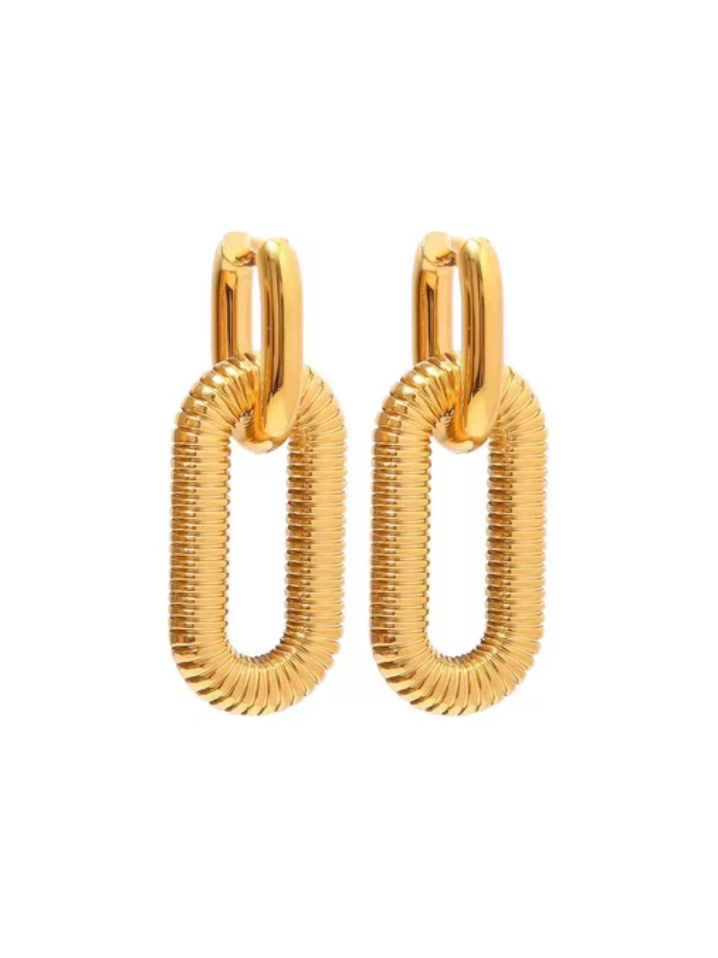 ROUGEMONT Jewellery Ohrringe 'Statement'‌‌‌‌‌‌‌ in Gold: Vorderseite