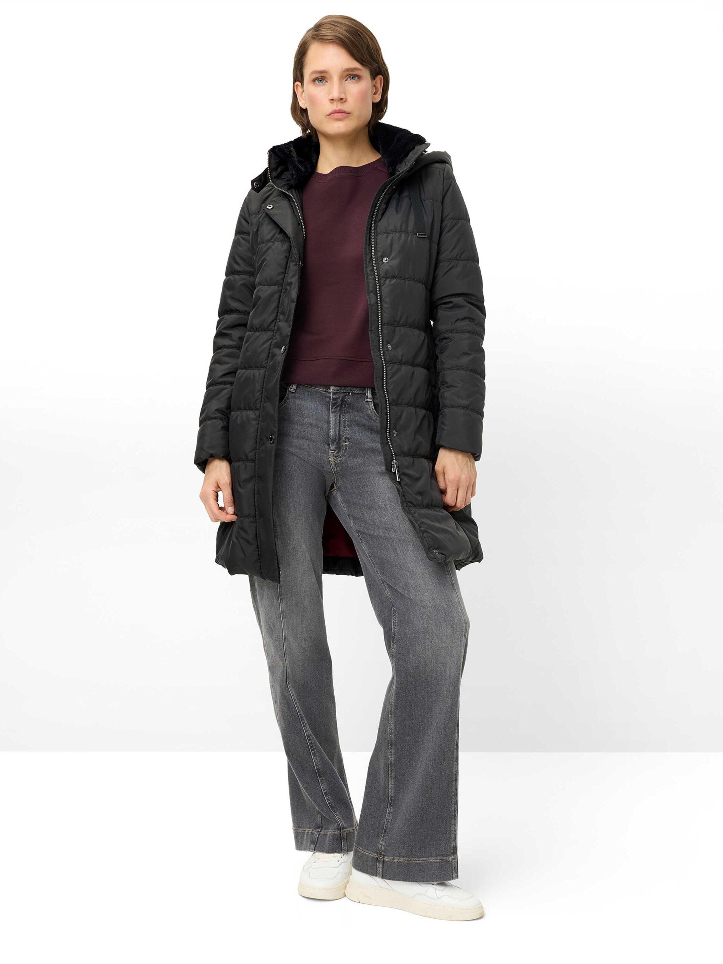 Fuchs Schmitt Winter jacket 'Steppmantel Warschau' in Black
