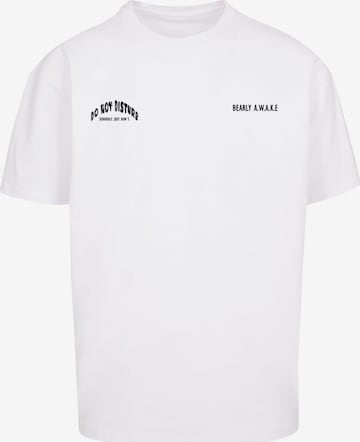 T-Shirt 'Barely Awake' Merchcode en blanc : devant
