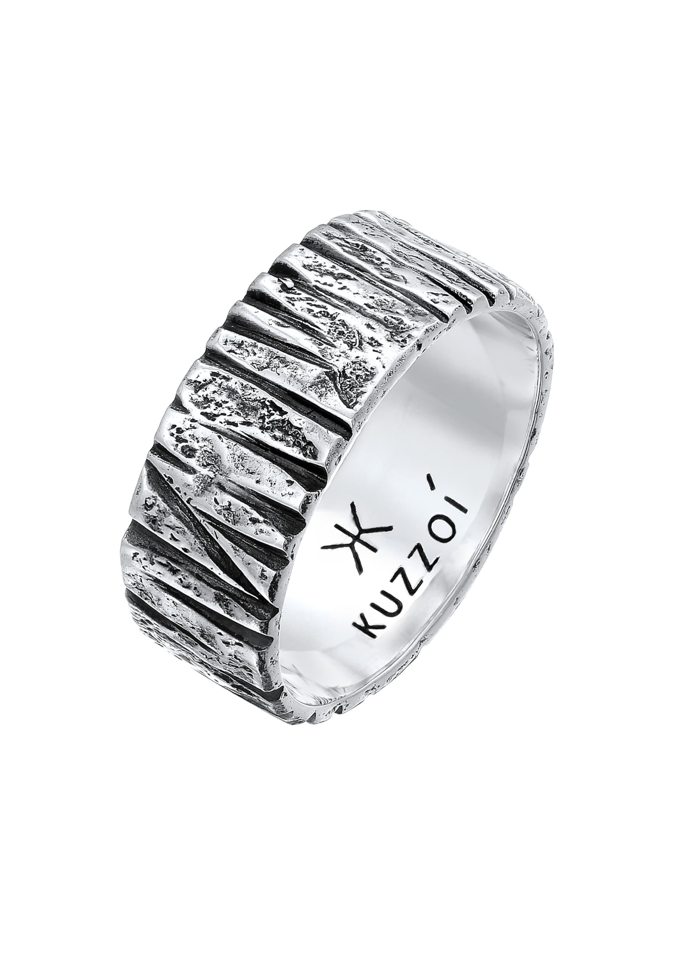 KUZZOI Ring in Silver: front