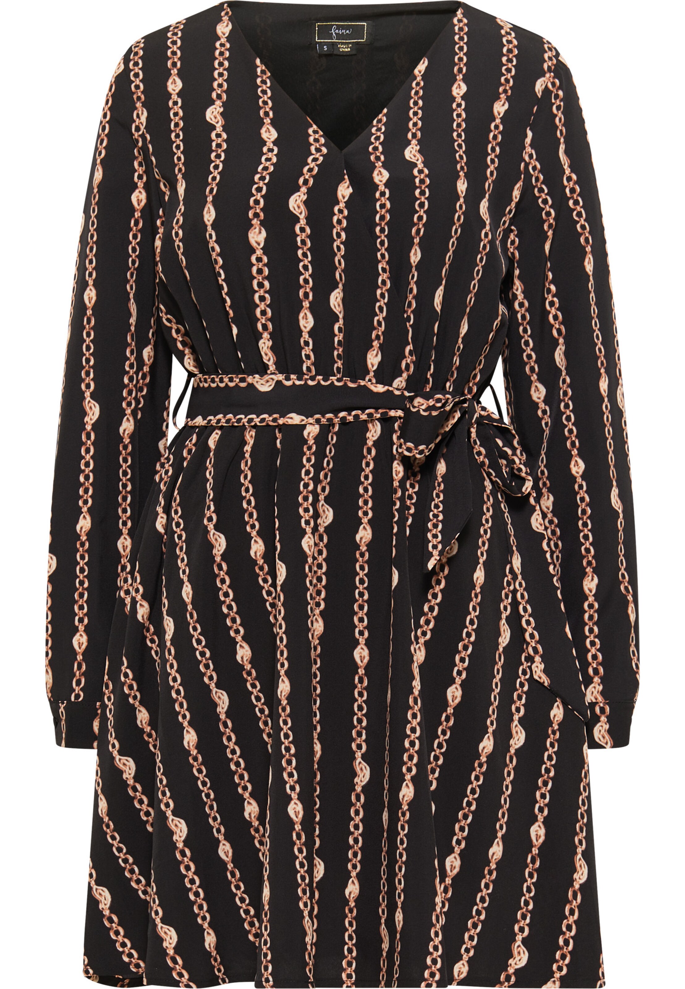 faina Φόρεμα σε μαύρο: μπροστά