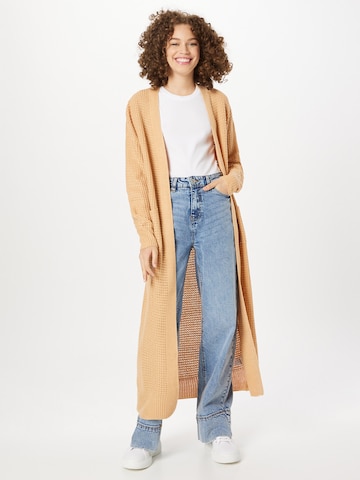 Missguided Knit cardigan in Beige: front