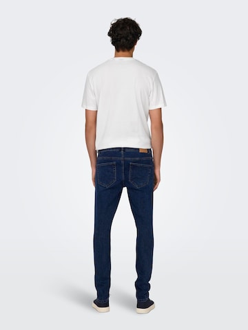 Only & Sons Skinny Jeans 'WARP' in Blau