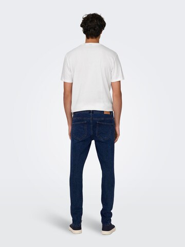 Only & Sons Skinny Farmer 'WARP' - kék