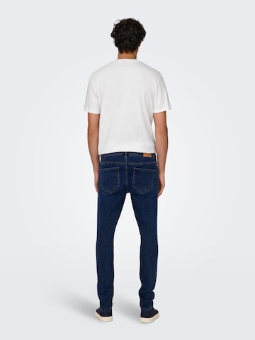 Only & Sons Skinny Fit Дънки 'WARP' в синьо